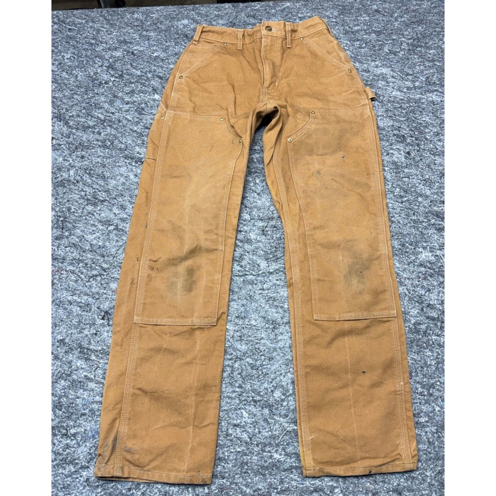 Carhartt B01-BRN Loose Original Fit Double Knee Work Pants Brown 28x32 USA Made